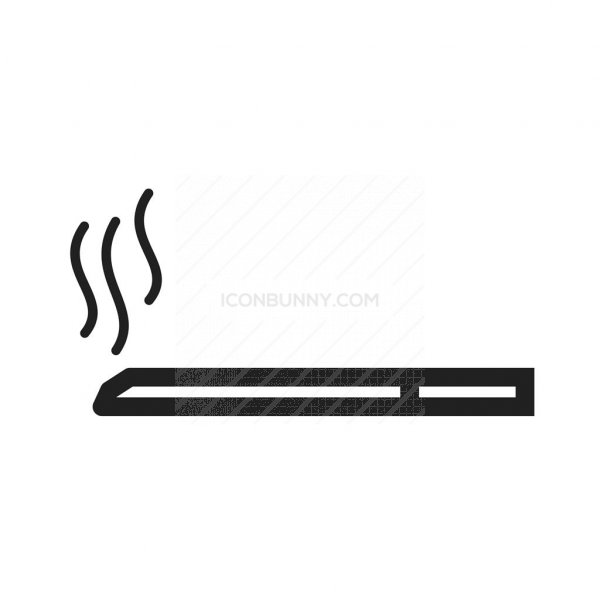 600x600 Cigarette Line Icon