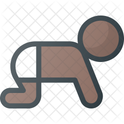 Toddler Icon Of Colored Outline Style 256x256 Toddler Icon Of Colored Outline Style