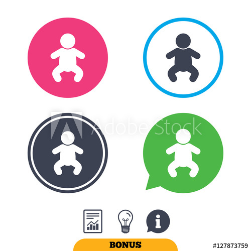 Baby Infant Sign Icon Toddler Boy In Pajamas Or Crawlers Body 500x500 Baby Infant Sign Icon Toddler Boy In Pajamas Or Crawlers Body