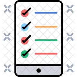256x256 To Do List Icon Of Colored Outline Style