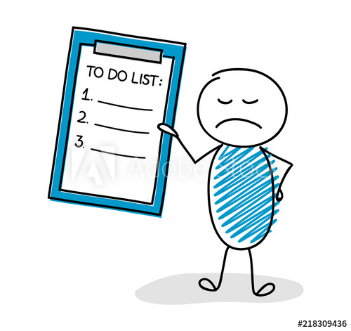 500x471 Angry Cartoon Character Showing To Do List Icon Vector