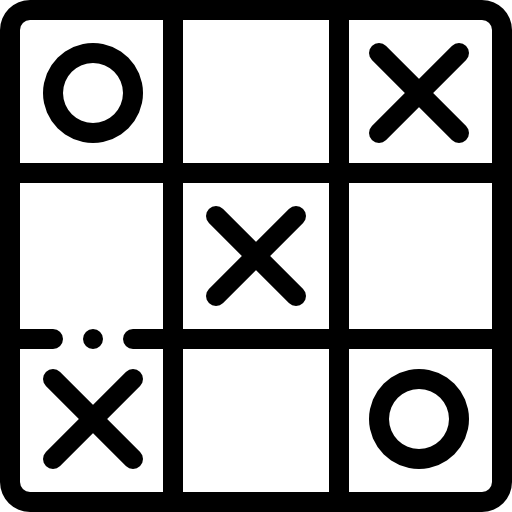 512x512 Tic Tac Toe Icon Gaming Freepik