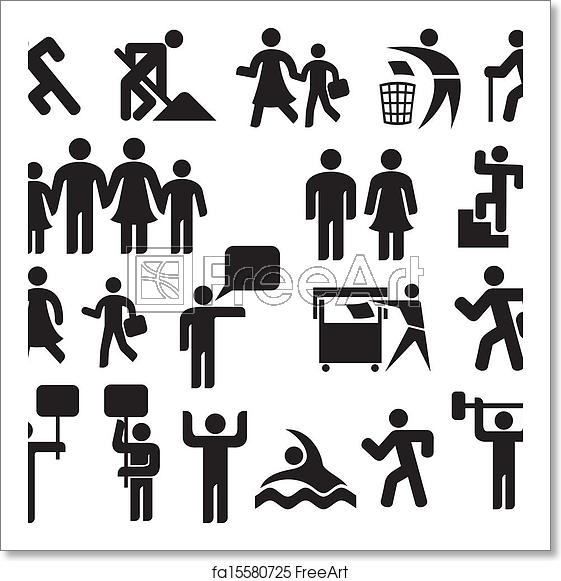 561x581 Free Art Print Of Man Icons Man Icons