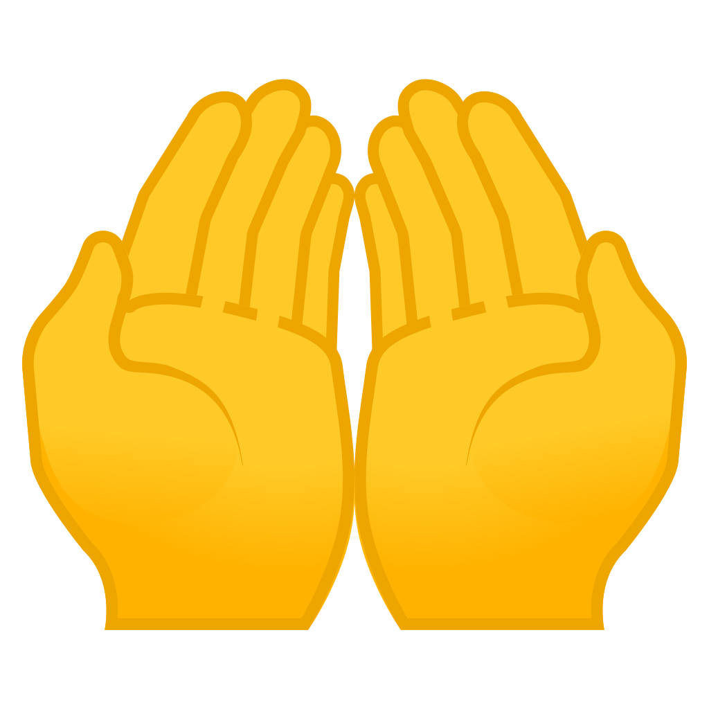 1024x1024 Palms Up Together Icon Noto Emoji People Bodyparts Iconset Google