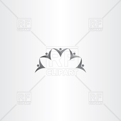 400x400 People Holding Together Icon Vector Image Of Icons And Emblems