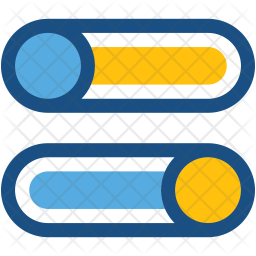 256x256 Toggle Buttons Icon Of Colored Outline Style