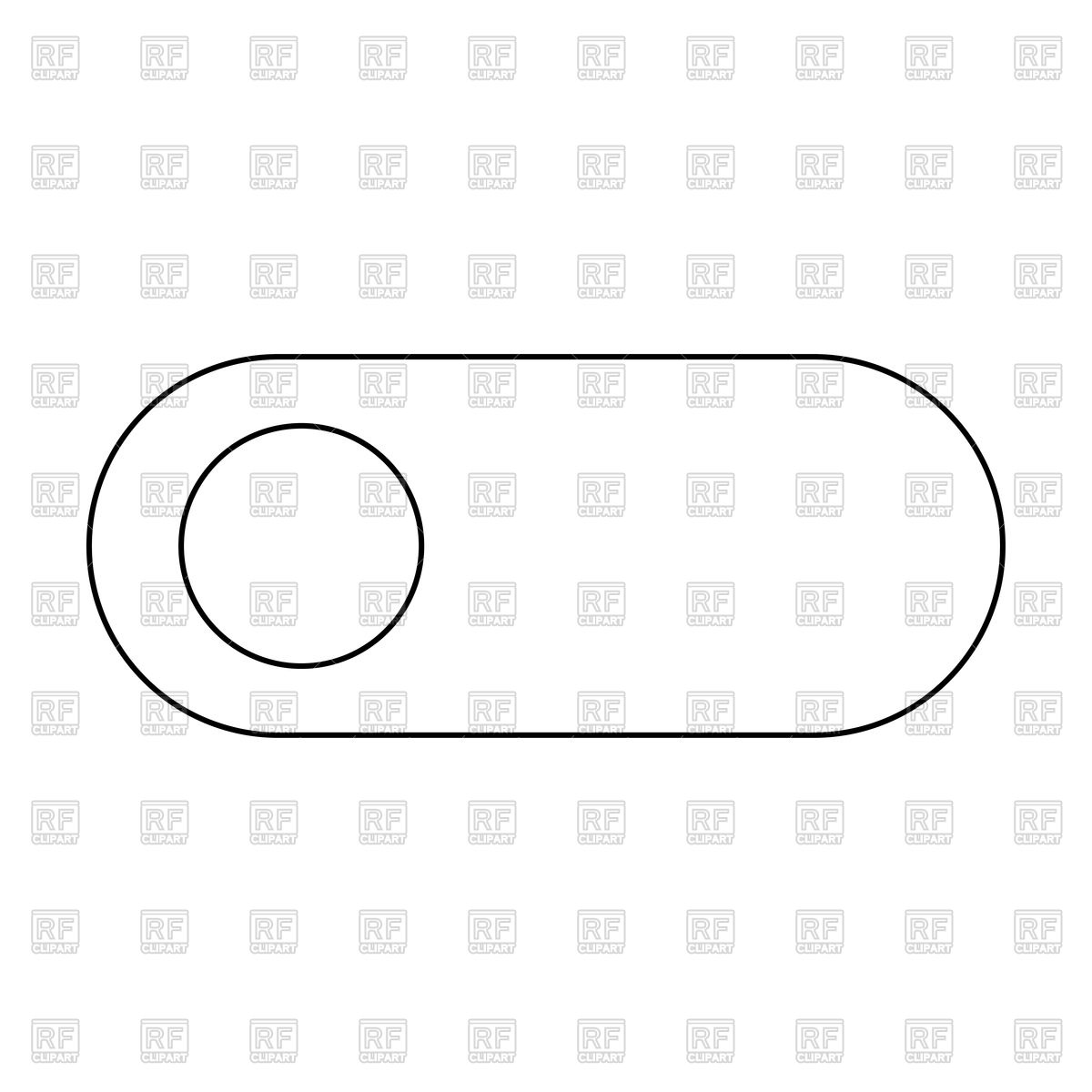 1200x1200 Toggle Switch Black Color Path Icon Vector Image Of Silhouettes