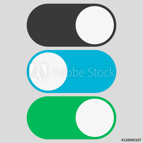 500x500 Toggle Switch Icon, Template For Mobile Applications, Web Design
