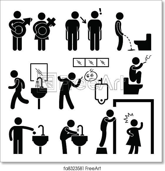 Free Art Print Of Funny Public Toilet Icon Pictogram A Set 561x581 Free Art Print Of Funny Public Toilet Icon Pictogram A Set