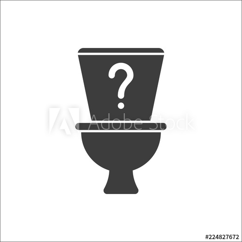 Toilet Icon, Bathroom, Restroom Icon With Question Mark Toilet 500x500 Toilet Icon, Bathroom, Restroom Icon With Question Mark Toilet