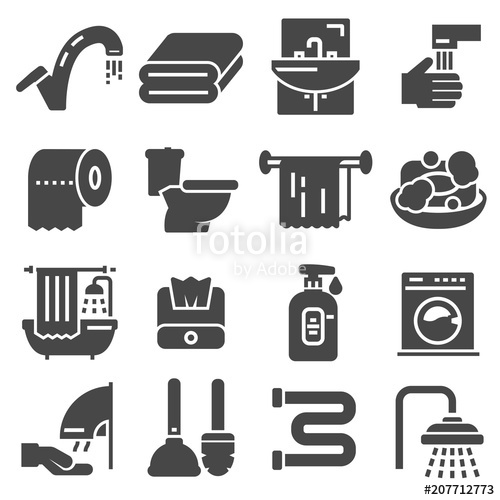Toilet Icon Bathroom Icon Restroom Icon Vector Illustration 500x500 Toilet Icon Bathroom Icon Restroom Icon Vector Illustration