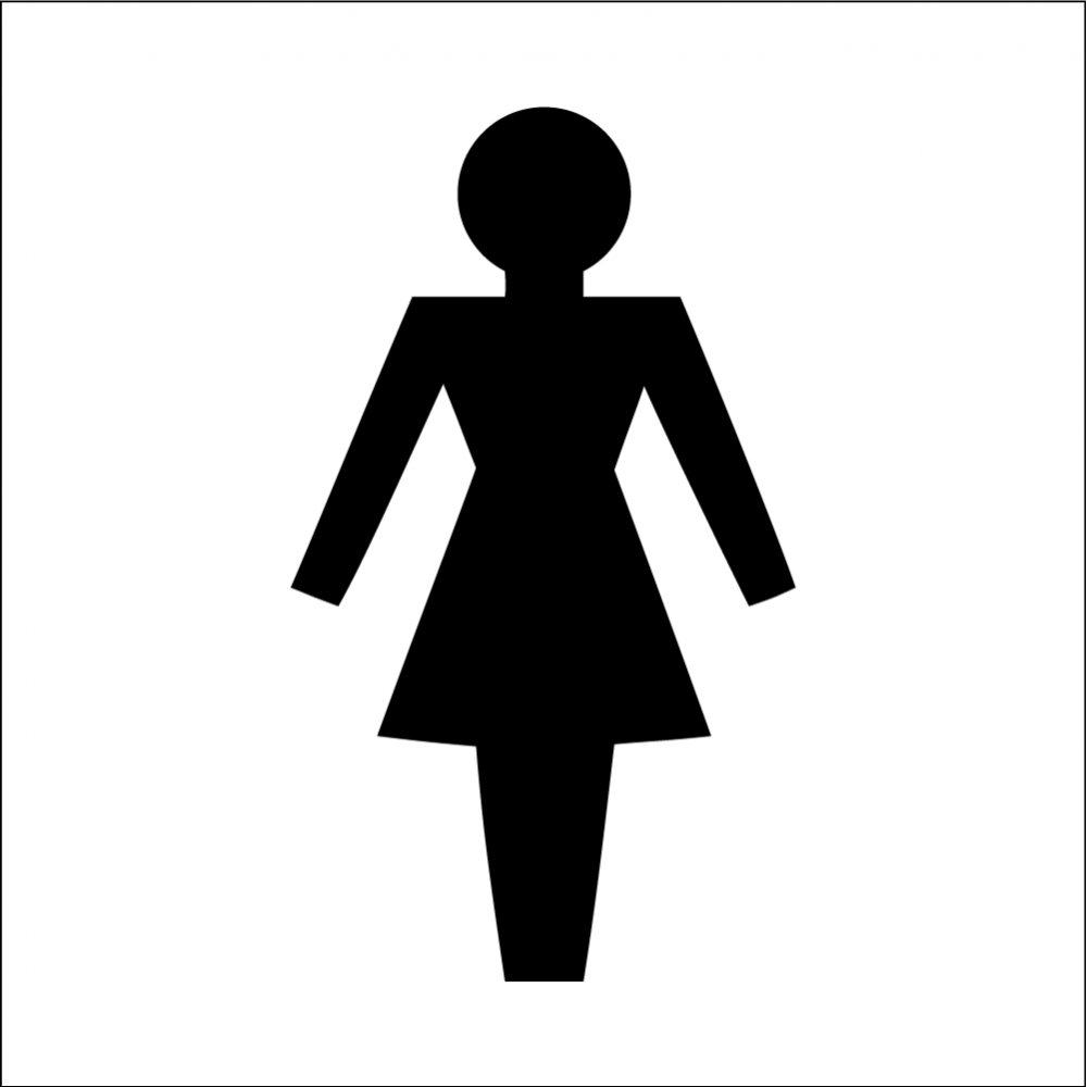 Female Toilet Symbol Signs 1000x1000 Female Toilet Symbol Signs
