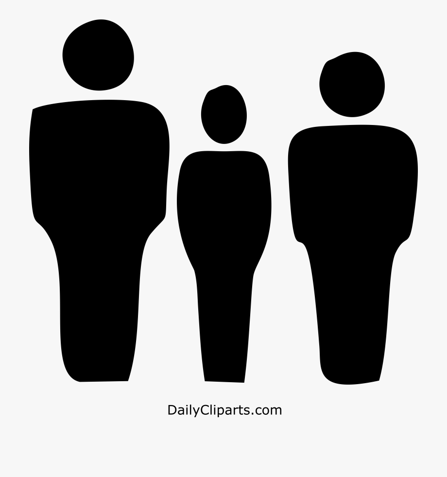 920x981 Father Teenage Kid Mother Black Icon