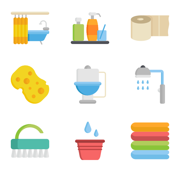 600x564 Toilet Icons