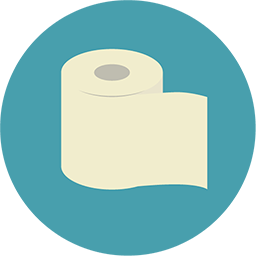 256x256 Toilet Paper Icon Download Flat Round Icons Iconspedia