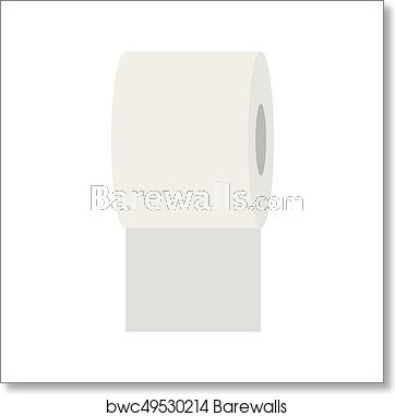 362x382 Toilet Paper Icon, Art Print Barewalls Posters Prints