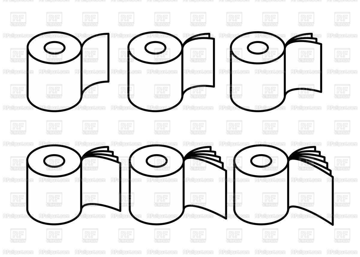 1200x855 Toilet Paper Icon Set Vector Image Of Icons And Emblems