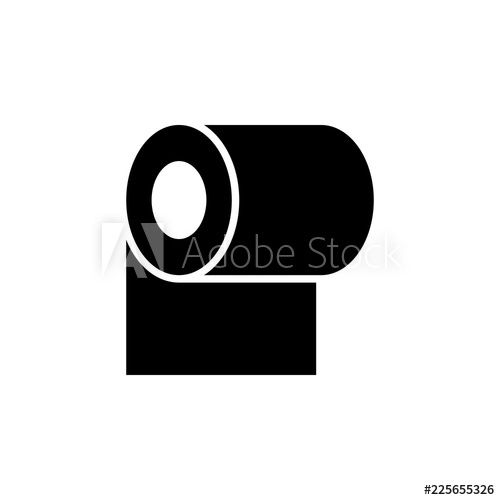 500x500 Toilet Paper Icon Element Of Furnishings Premium Quality Graphic