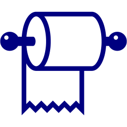 256x256 Navy Blue Toilet Paper Icon