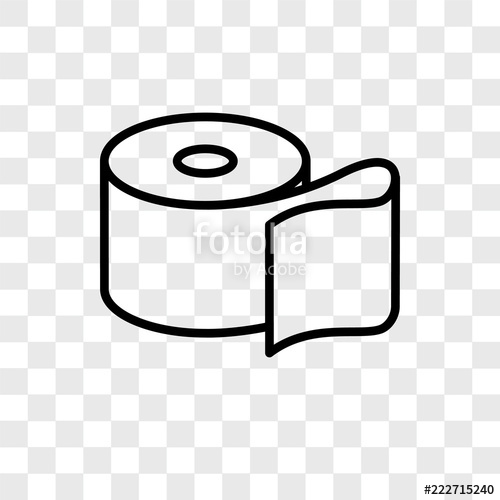 500x500 Toilet Paper Icons Isolated On Transparent Background Modern