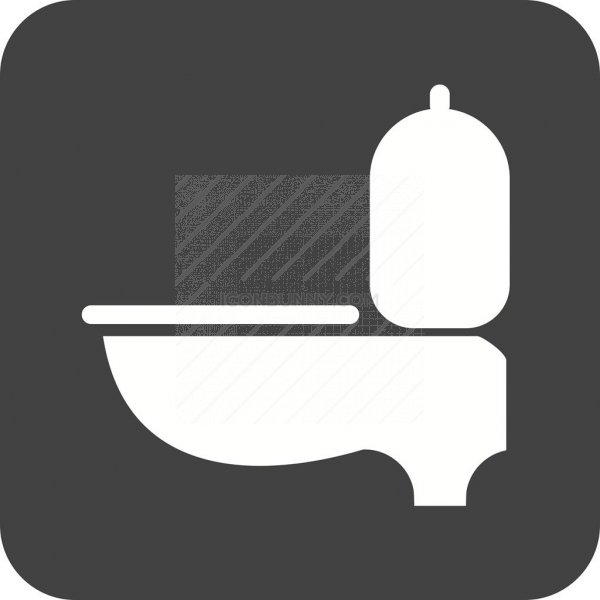 600x600 Toilet Seat Flat Round Corner Icon