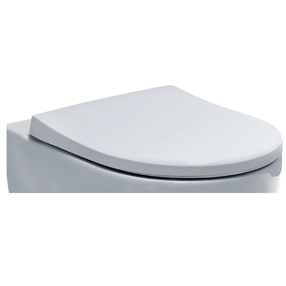 1000x1000 Geberit Icon Toilet Seat D Shape Duroplast White