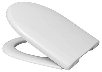 425x301 Haro Move Soft Close Toilet Seat White, Hinged Toggle Bolt