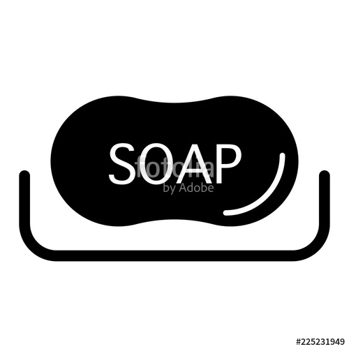 Soap Solid Icon Hygiene Illustration Isolated On White 500x500 Soap Solid Icon Hygiene Illustration Isolated On White