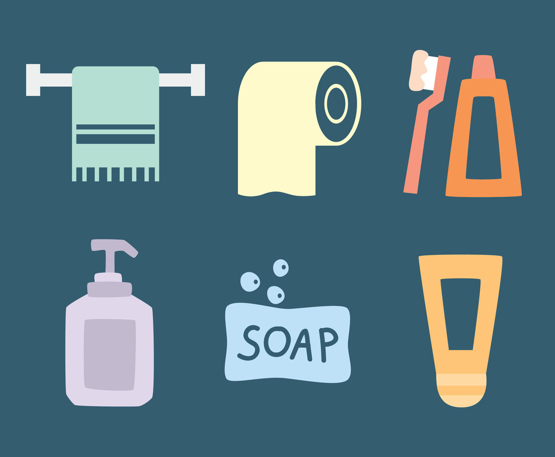 Toiletries Vector Set Vector Art Graphics 1136x936 Toiletries Vector Set Vector Art Graphics