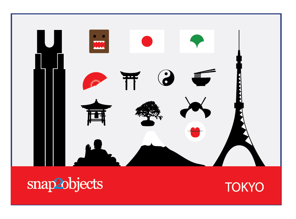 1027x760 Free Vector Tokyo Icons