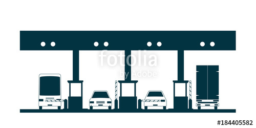 500x250 Toll Plaza Icon Stock Image And Royalty Free Vector