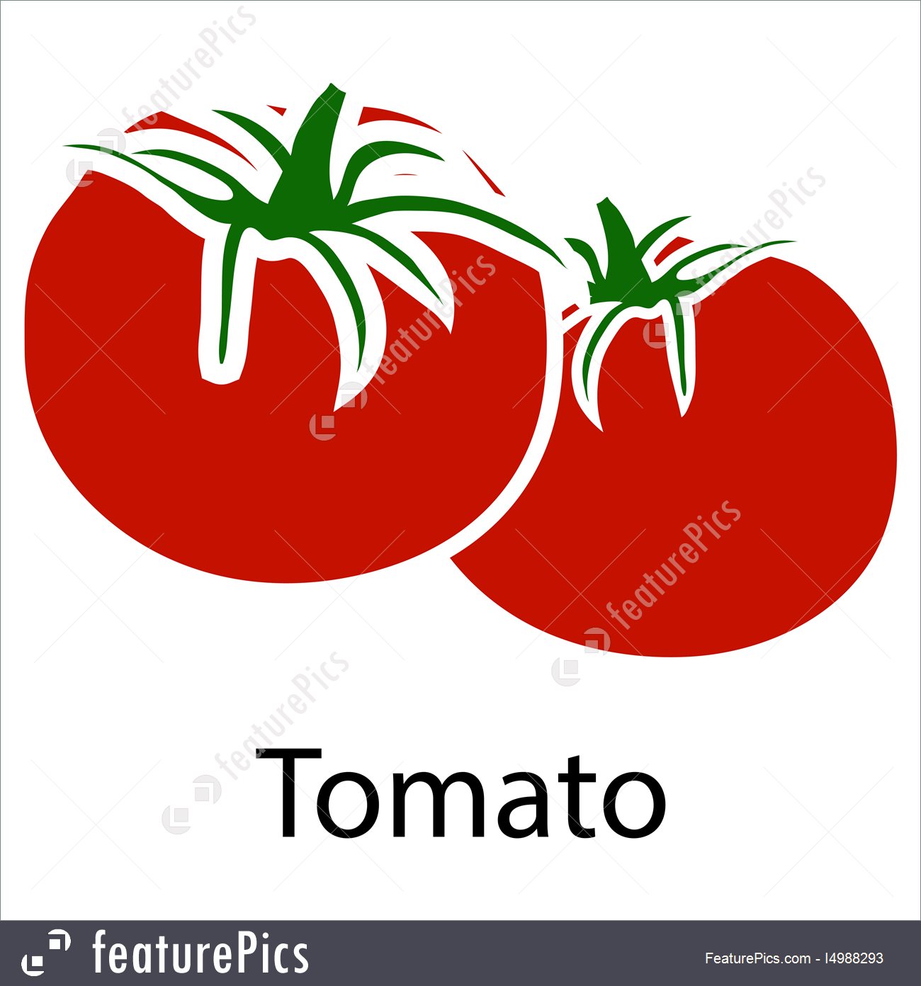 1300x1392 Tomato Icon Stock Illustration
