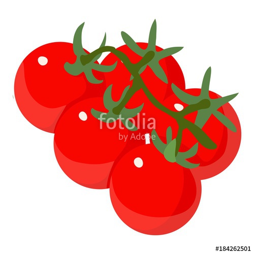 500x500 Tomato Icon, Isometric Style Stock Image And Royalty Free