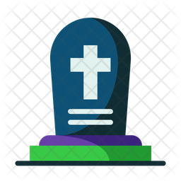 256x256 Tombstone Icon Of Flat Style