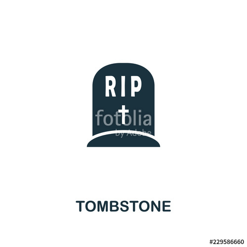500x500 Tombstone Icon Premium Style Design From Halloween Icon