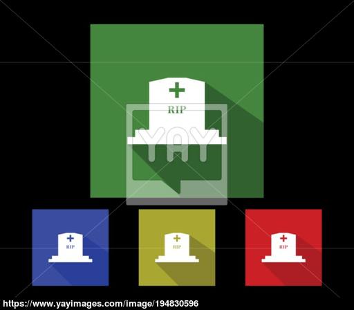 512x448 Tombstone Icon Vector