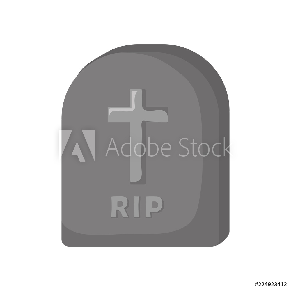 1000x1000 Photo Art Print Rip Tombstone Icon Europosters
