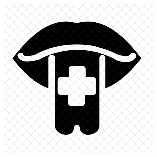 512x512 Tongue Icon Of Glyph Style