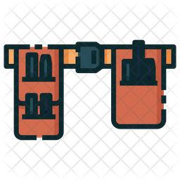 256x256 Tool Belt Icon Of Colored Outline Style