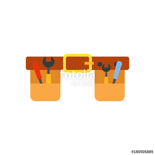 500x500 Tool Belt With Instruments Icon Stock Image And Royalty Free