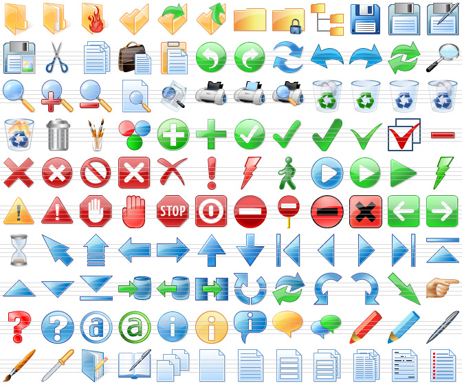 672x560 Perfect Toolbar Icons