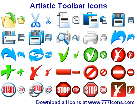440x340 Artistic Toolbar Icons
