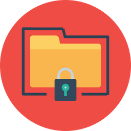256x256 Folder, Password, Protect, Lock, Secure, Seo, Web, Tools Icon