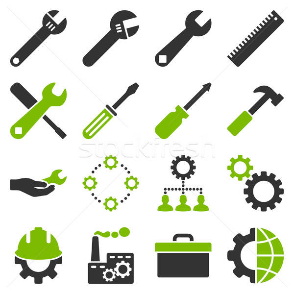 600x600 Options And Service Tools Icon Set Vector Illustration Victor