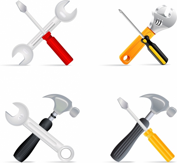 600x552 Tools Icons Free Vector In Adobe Illustrator
