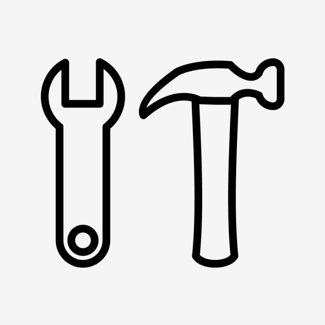 640x640 Vector Tools Icon, Hammer, Wrench, Tools Png And Vector