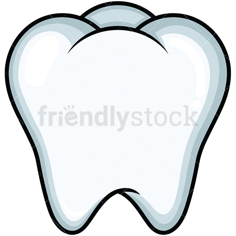 800x800 Tooth Icon Cartoon Vector Clipart