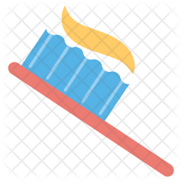 256x256 Toothbrush Icon Of Flat Style