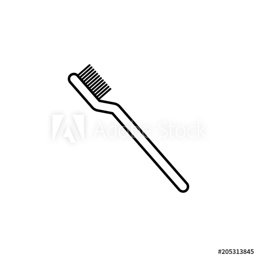 500x500 Toothbrush Icon Element Of Simple Web Icon With Name For Mobile