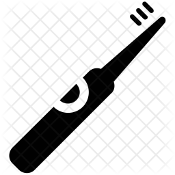 256x256 Electric Toothbrush Icon Of Glyph Style